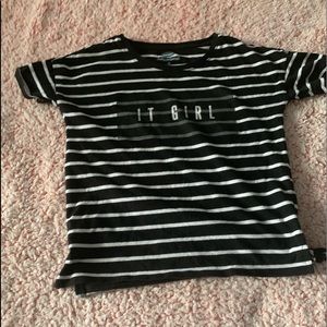 Black and white striped shirt (it girl)